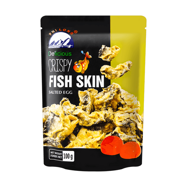Fried Salmon Fish Skin Salted Egg 100g