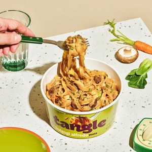 Tangle Bulgogi Alfredo Fettuccine Pasta, Korean BBQ Cream Flavor, 3.7oz【Vegan Certified, Award-Winning】
