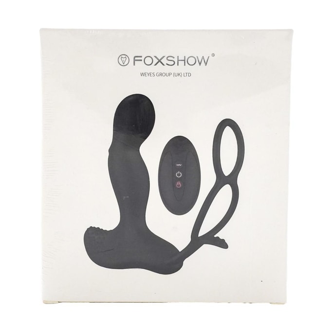 Vibrator P20, Silicone Prostate Massager  7 Function and Heating Function, Black