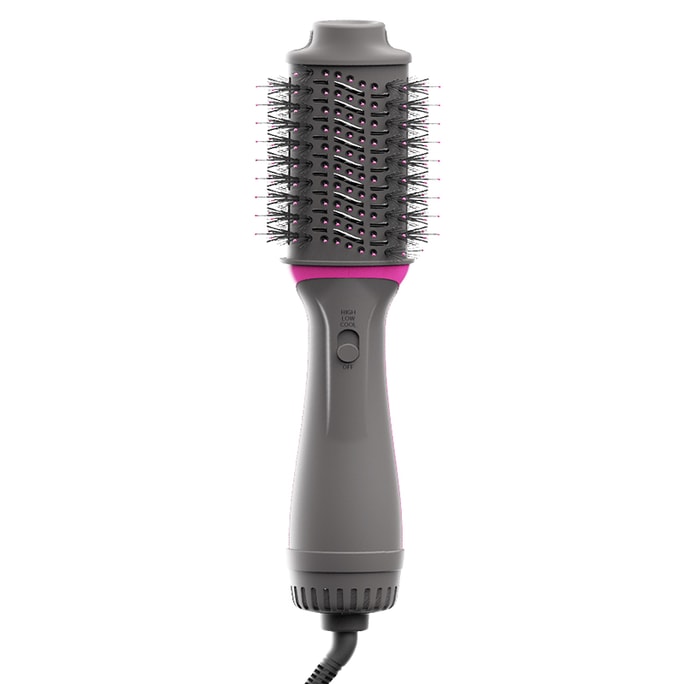 Ovi ホットエアヘアドライヤースタイリングコーム、多機能ヘアドライヤーコーム、ローズレッド KD381S、1個