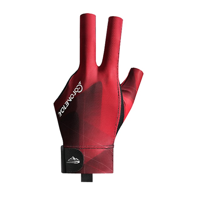 Open Finger Gloves Billiard Gloves Black Red 1pc