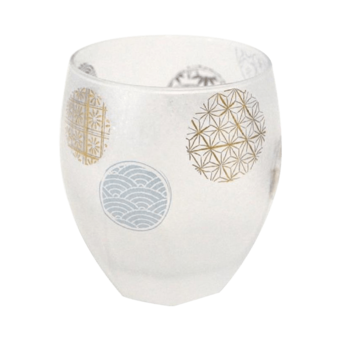 ISHIZUKA GLASS 石塚硝子||雾面玻璃酒杯||圆形花纹 1个