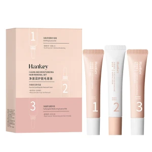 Cleaning and Moisturizing Hair Removal Set: Body Cleaning, Tender and Smooth Skin Gel, Essence Milk Hair Removal Cream Three-piece Set