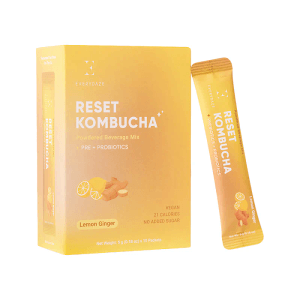 Everydaze コンブチャ パウダー ドリンク ミックス パック (レモン＆ジンジャー) - 10 袋 (韓国)