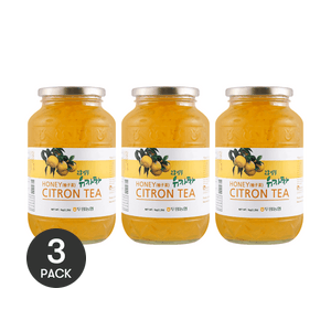 한국 꿀 유자차, 35.27oz *3【3팩】