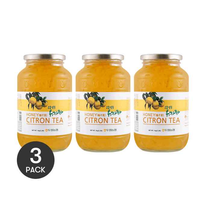 Korean Honey Citron Tea, 35.27oz *3【3 Packs】
