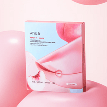 韩国ANUA安宇安 70%桃子烟酰胺亮肤胶原蛋白凝胶面膜 4片/盒 焕亮紧致弹力 光滑细腻