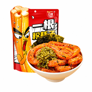 白家 【网红促销爆品】 阿宽 一根粉耗子 速食东北土豆粉 228g 【糯叽叽 口感Q弹】【川式甜辣味】