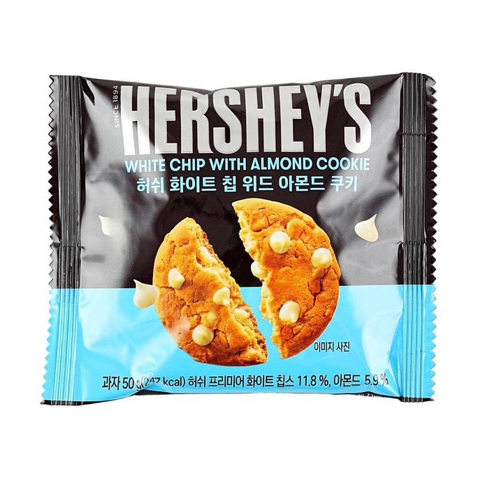 韩国HERSHEY'S好时 白巧克力杏仁曲奇饼干 50g