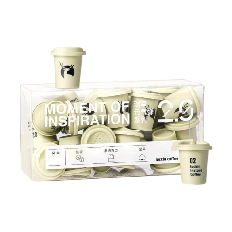 【中国直邮】 瑞幸咖啡 元气弹系列2.0 冻干即溶咖啡 拿铁风味 2gx18颗 4