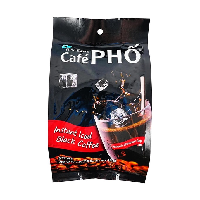 Café PHO Instant Iced Black Coffee 10.2oz【Authentic Vietnamese Taste】