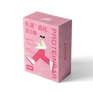 Yogurt strawberry flavor, whey protein bar wafer cookie healthy meal replacement 9 packs