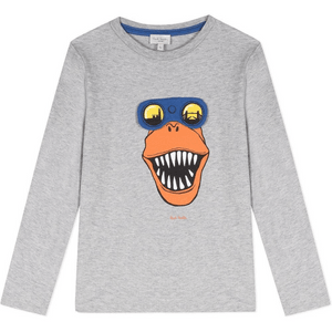 MOM LOVES ME 子供用 アイプロテクション 恐竜柄 長袖シャツ (4歳)