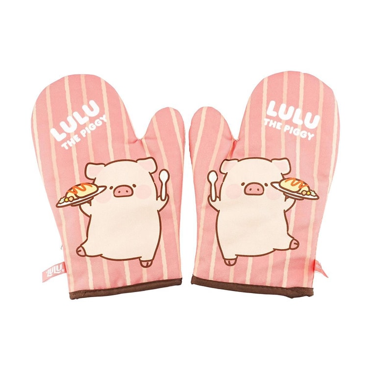 lulu Pig 공동 브랜드 베이킹 장갑 화상 방지 보온 장갑 한 켤레 Dry Rice Pig 7