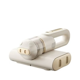 Off-White Cordless Dust Mite Remover, 253.7nm—The Ultimate Dust Mite Eliminator [Washable Filter] Beige  Medium Suction  Eliminate Dust Mites and Odors to Welcome the New Year
