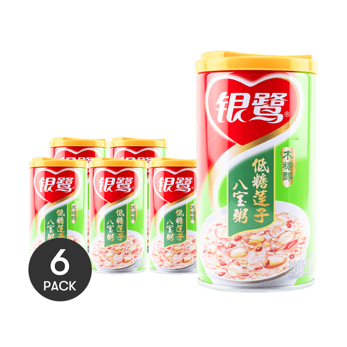 银鹭 低糖莲子八宝粥 早餐即食代餐粥 360g *6【6份超值装】