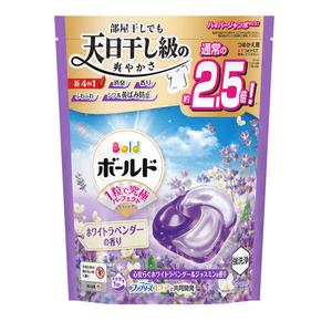 日本宝洁Bold 4D洗衣凝珠 舒缓白薰衣草与茉莉香 补充装 27颗【室内晾晒】【4合1功效】【白薰衣草与茉莉香】