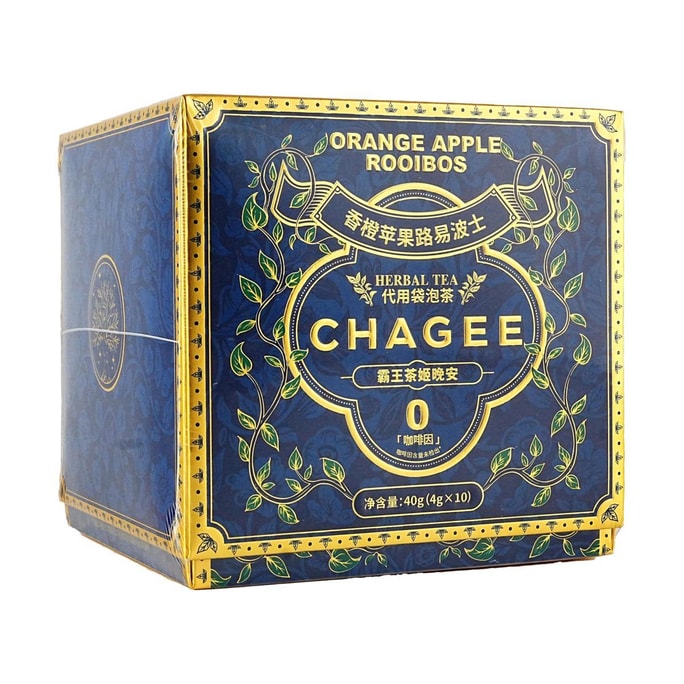 Bawangchaji Orange Apple Rooibos Vitality Tea,Goodnight Tea Bag,10 bags 1.41 oz【【0 Caffeine】【 Yami Exclusive】
