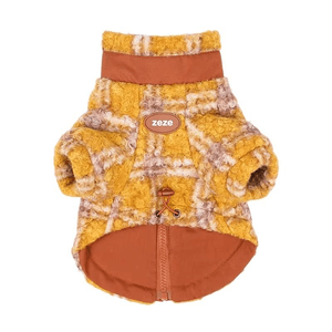 【中国直送】ZEZE レトロチェック柄ペットジャケット S (4-6ポンド対応) * 1枚