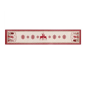 Christmas Table Flag Double Cotton Printing Three Old Style 18*34cm*1 Piece