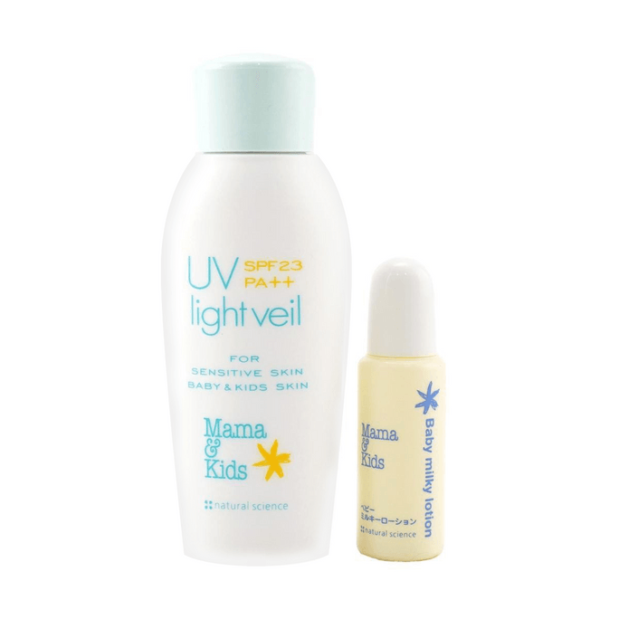 Sunscreen Lotion SPF23 PA++ 90ml + mini size Baby Milky Lotion 14ml