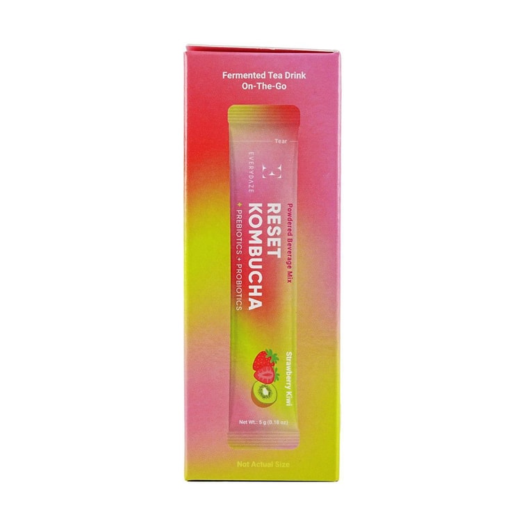 Reset Kombucha, Vegan Probiotics Sticks, Strawberry & Kiwi Flavor, 10pcs 5