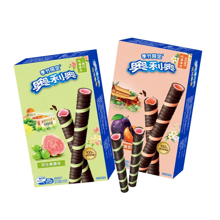 【中国直送】オレオココアクリスピーロール（プラムトマト味）50g、春限定チョコレート入りエッグロール 5