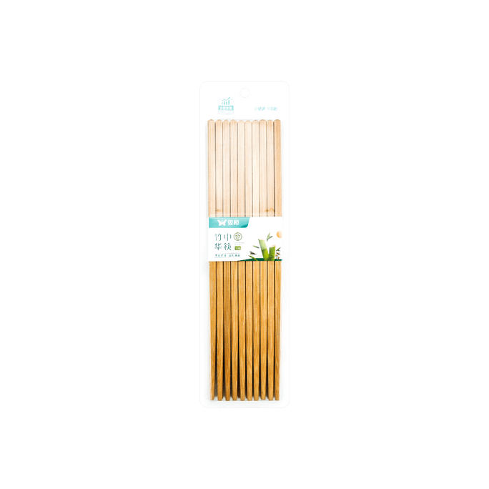 Bamboo Chinese Chopsticks Paint-free 26cm 10pairs Carbonized Mao bamboo