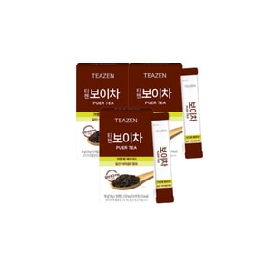 【韩国直邮】 韩国 Teazen 康普茶低卡0糖发酵饮品普洱茶10条3盒