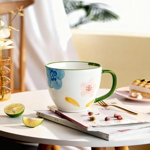 Monet Garden Round Belly Cup, 14 oz, 14.2 fl oz