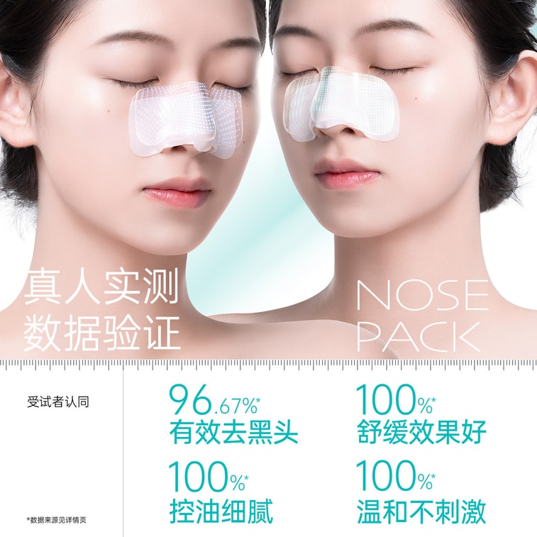 【中國直郵】 奕沃 鼻貼10貼【導出貼5片收縮貼5片】 1導2清3收不撕拉溫和去黑頭 8重複合植物精粹軟化肌膚敷出黑白頭 生物纖維膜布服貼透氣3D 嫩滑鼻頭送去黑頭刮鏟【黑頭白頭減少油脂分泌改善毛孔粗大】 4