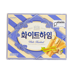 화이트 하임, 헤이즐넛이 들어간 화이트 크림 웨이퍼, 10.02 oz【aespa Favorite】