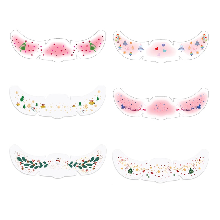 HSPM 新款圣诞节雀斑纹身贴防水防汗自然雀斑圣诞派对妆容贴 一组6个 3