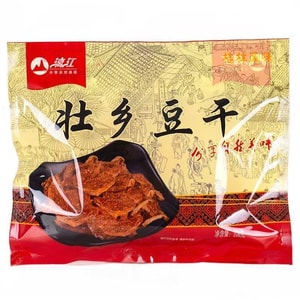 【中国直邮】 漓江 壮乡豆干原味即食豆腐干 广西桂林特产小吃零食208g*1袋