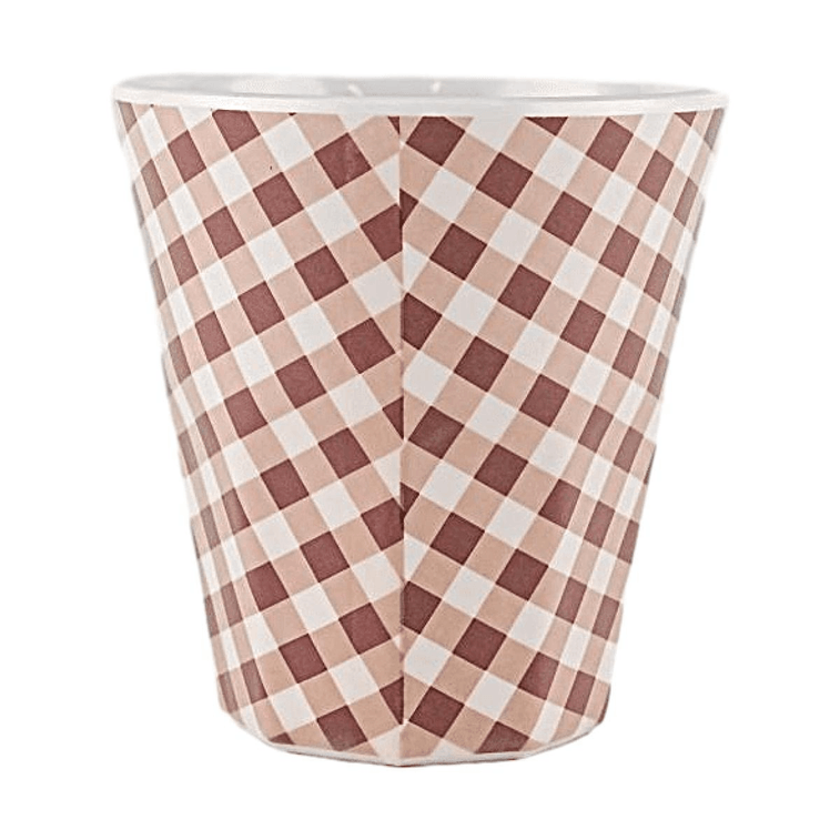 Monchhichi Melamine Tumbler 9.13 fl oz 【Durable & Lightweight】【Vintage Plaid】 5