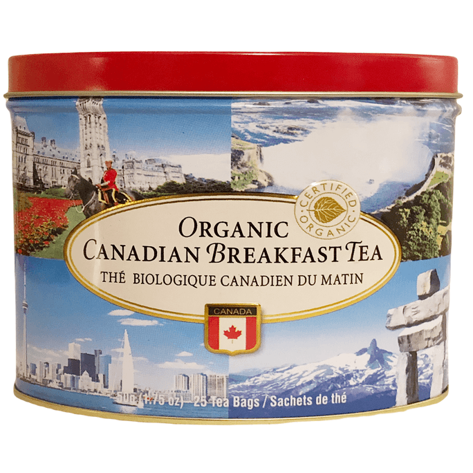 加拿大CANADA TRUE 有机早餐茶 橢园铁罐装 25茶包 50g