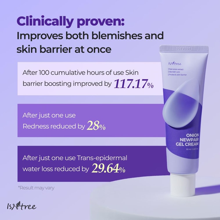 【美國直郵】韓國 Isntree 真萃樹洋蔥新生修護凝膠霜 50毫升 4