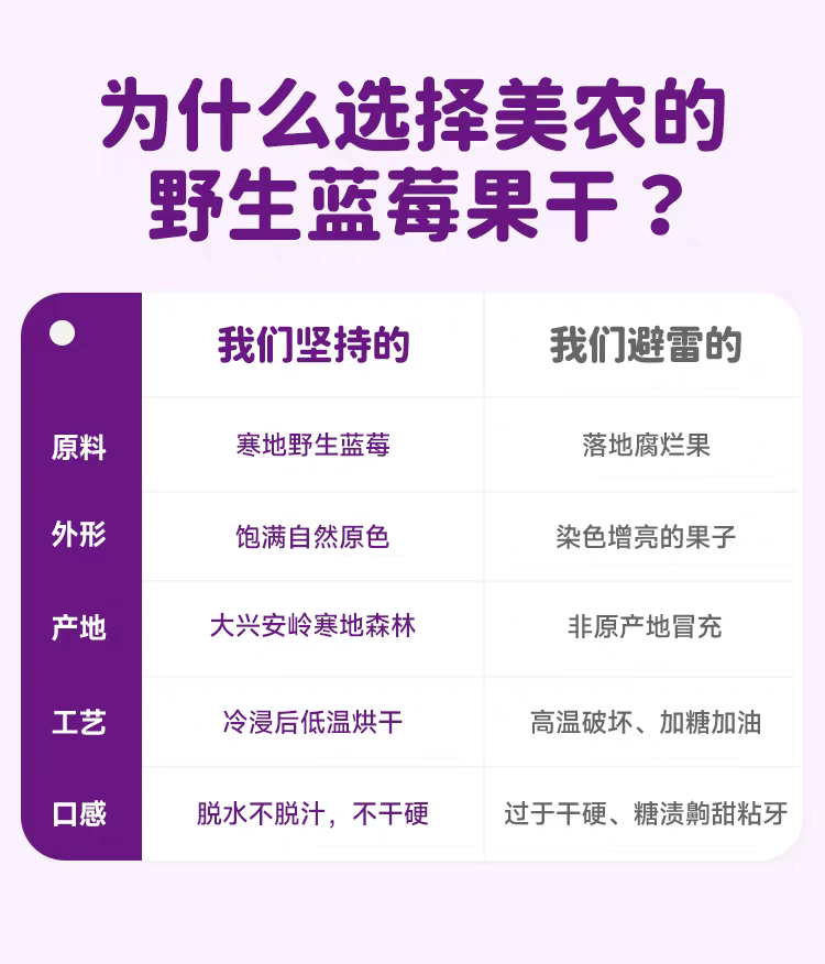西域美农 蓝莓果干大兴安岭特产儿童孕妇休闲零食90g*1袋
