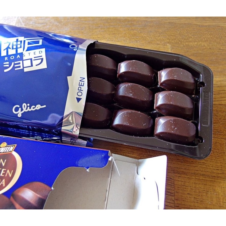 Glico Kobe Roasted Chocolat Van Houten Blend Dark Cacao Chocolate