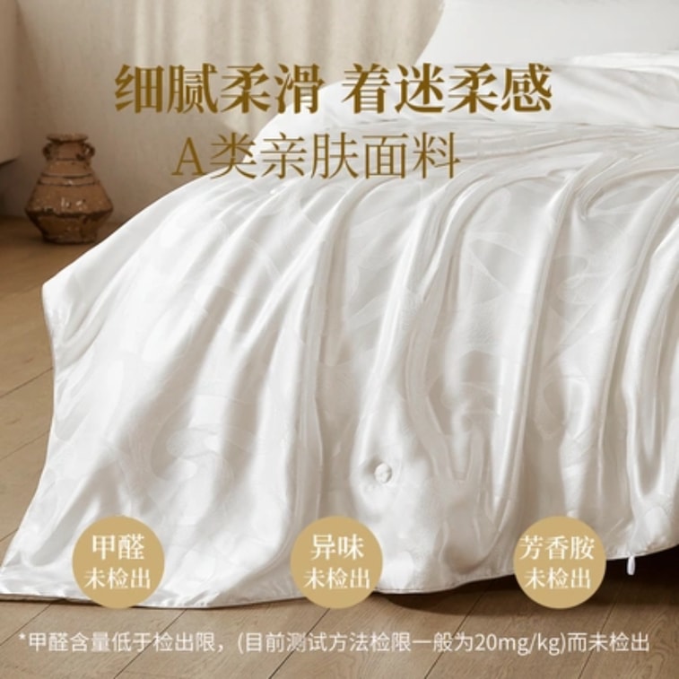 【中国直邮】网易严选 悦享A类抗菌大提花100%蚕丝被 150*200cm*春秋被 4