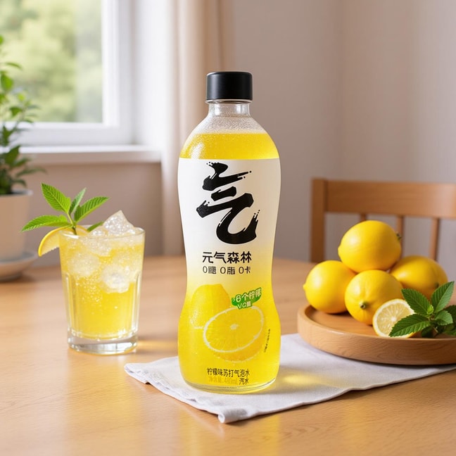 元气森林 苏打气泡水饮料 柠檬味 480ml【含6颗柠檬的VC!】【0糖0脂0卡】