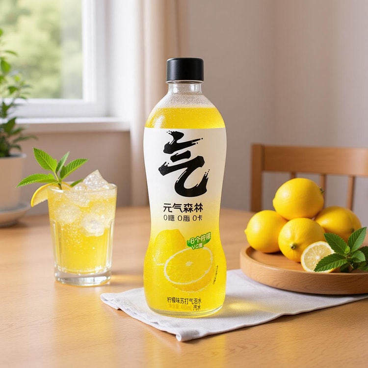 Chi Forest Lemon Soda Sparkling Water 16.23fl oz【Contains