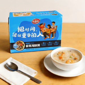 Home Style Seafood Porridge, 4-Pack, 5.36 oz 【Instant Porridge】【Breakfast Essential】