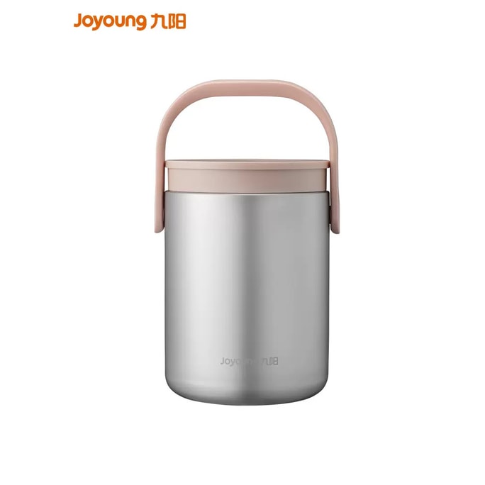 Insulated lunchbox portable stainless steel multi-layer extra-long insulation bucket pink 1.8L