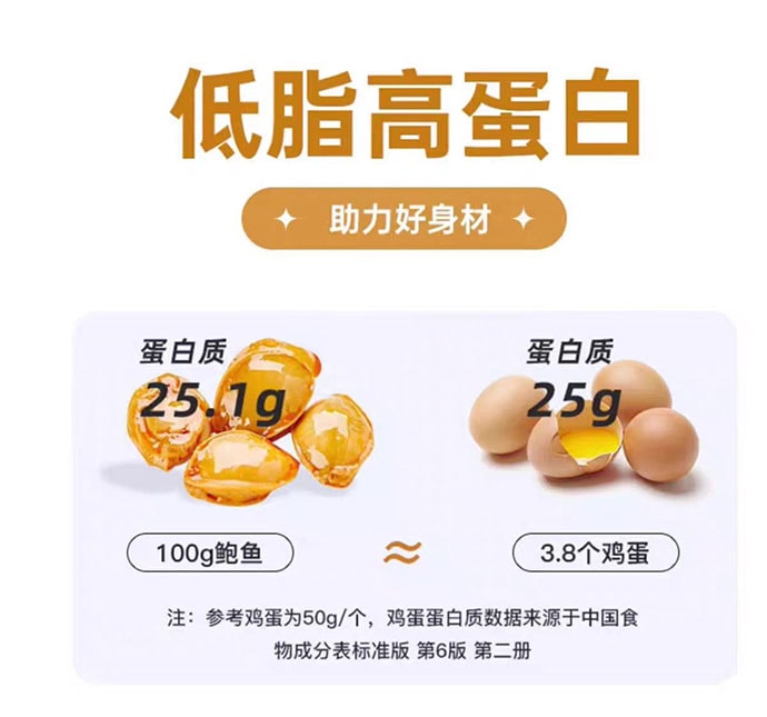 【中国直邮】 渔大叔 鲜味鲍鱼 海鲜零食 约8-11包100g