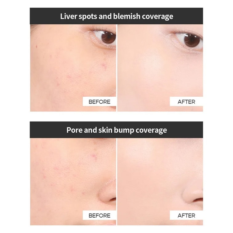 韩国 AGE20's Age 20's 四色拉花黑盒遮瑕大师保湿持久不脱妆气垫(SPF 50+ PA+++)14g x 2  #21 自然偏白 【带替换装】 8