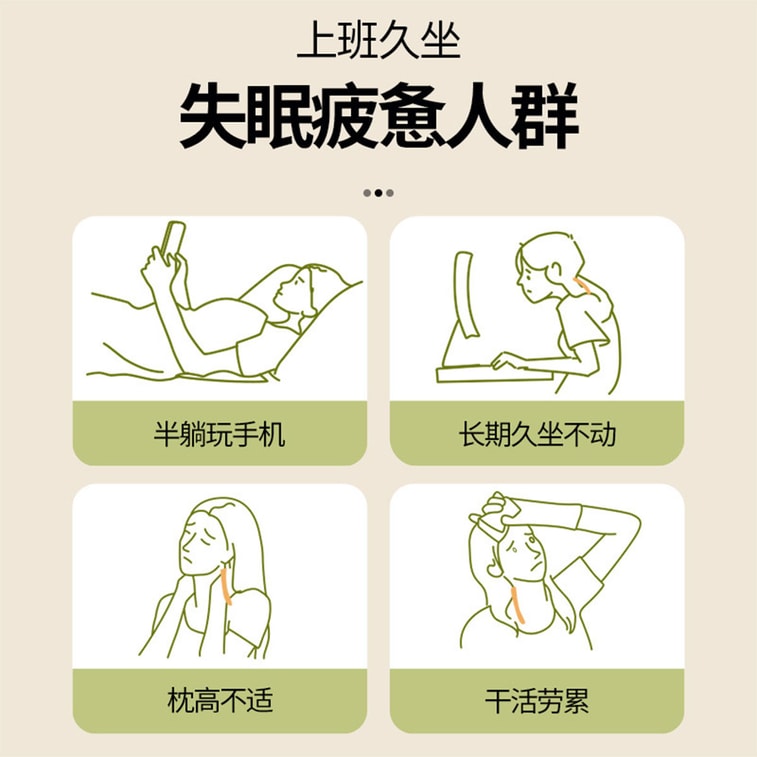 [中国直送] HSPM 家庭用ソバ殻頸椎三角枕コンビネーション枕 多機能ネックサポート枕 ラベンダーパープル 1個 3
