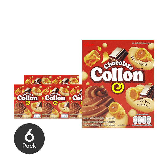 Collon Cream Biscuit Roll Chocolate Flavor 1.90 oz*6【6 Packs】