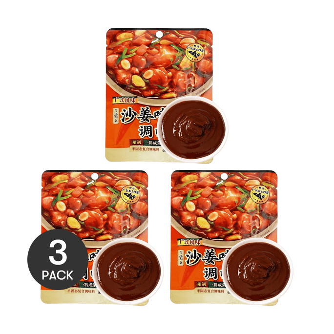 광둥식 모래생강 지글지글 뚝배기 양념 소스, 50g * 3개입