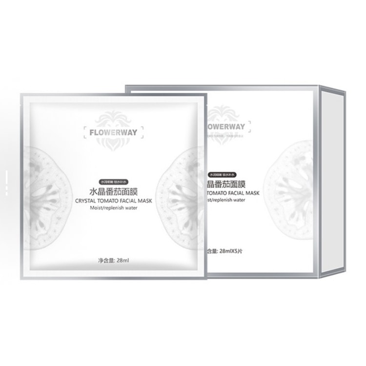 Crystal White Tomato Mask 5pcs/box Brightening &